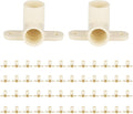 (Pack of 50) EFIELD CPVC Pipe Fitting, 1/2"Slip x 1/2"Slip CPVC-CTS 90-Degree Drop Ear Elbow(Wing Elbow),(CPVC046-10-50PCS)
