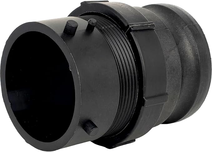 360785 Waste Master RV Sewer Hose Male Bayonet Fitting Converter for Recreational Vehicle Travel Trailer Camper NPT Conversion Black