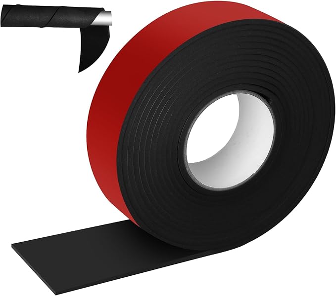 3 in x 20 Ft Pipe Insulation, Self Adhesive Foam Pipe Insulation for Winter Freeze Protection, Outdoor Insulated Tape for Metal Pipes, PVC, AC Line