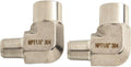 Stainless Steel 90 Degree Elbow Fitting, 1/8 Inch NPT Male to 1/8 Inch NPT Female Adapter, for Plumbing and Industrial Applications