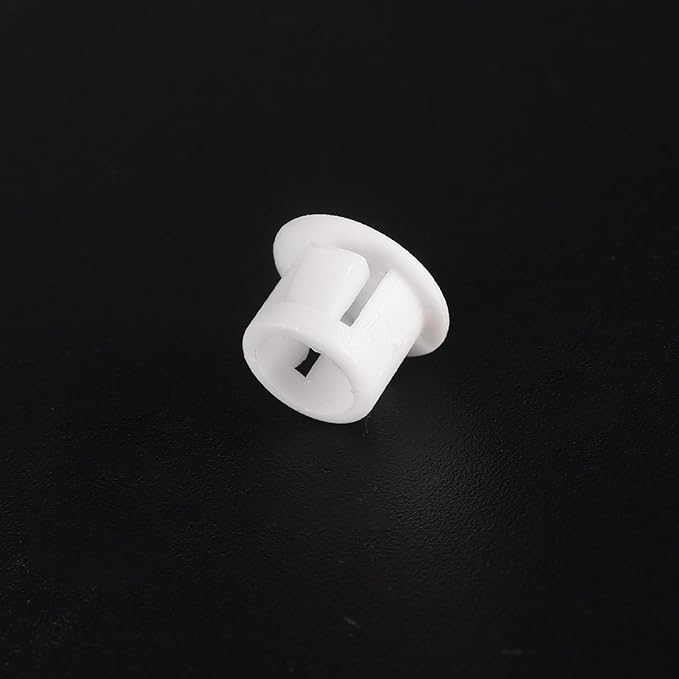 uxcell 5/16" Plastic Hole Plugs, 110Pcs Flush Type Panel Round Snap in Fastener Knockout Locking Plugs for Furniture Insert End Caps Panels, White