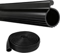 16.8 Ft Draft Blocker Garage Door Seal, 0.19" P-Type Bottom Weatherstrip Seal, TPE Rubber for Energy Saving, Noise & Dust Reduction, Easy DIY Install, All Season Protection