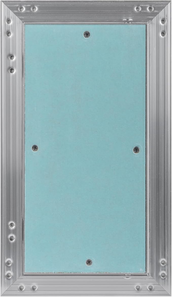 6" x 12" Drywall Access Panel – Waterproof Aluminum Frame Gypsum Hatch – Wall & Ceiling Inspection Door – Easy Install Removable Cover for Plumbing, Electrical, Utility & Ventilation Access