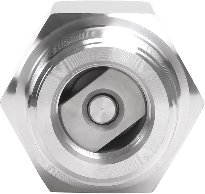 Air Check Valve - 3/4" NPT Female x Male High Temperature Stainless Steel Hex One Way Valve For Air