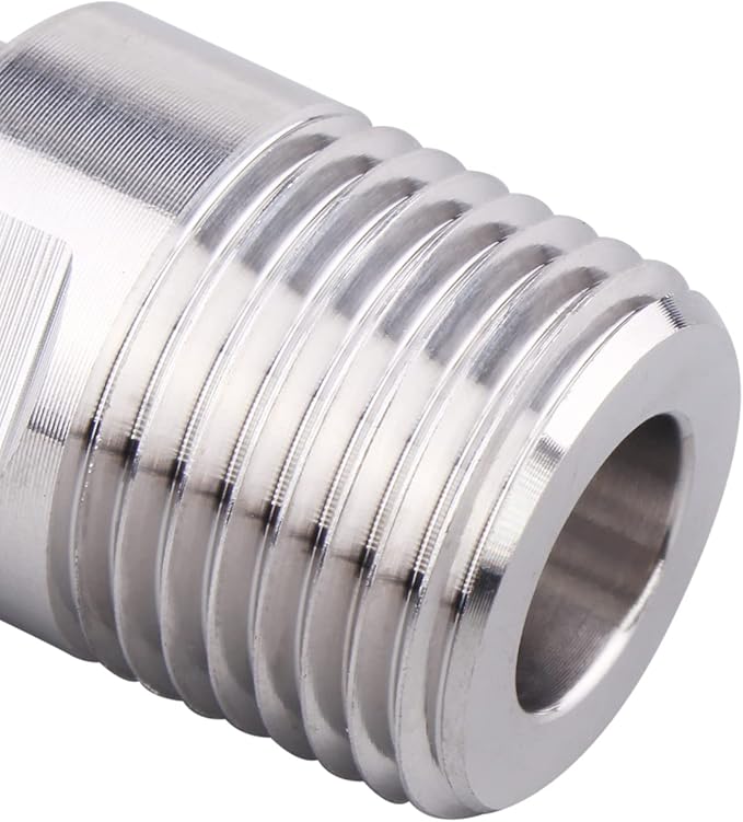 DERNORD 1/2" Tri clamp Adapter to 1/2 inch MNPT Thread Ferrule Sanitary Pipe Fitting
