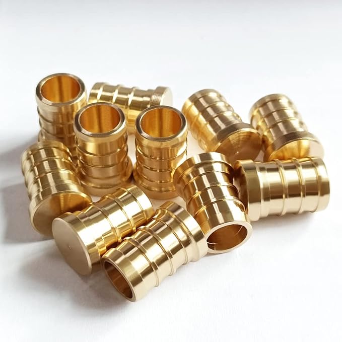20PCS LF Brass 3/4 Inch PEX Barb Plug End Cap Pipe Crimp Fitting