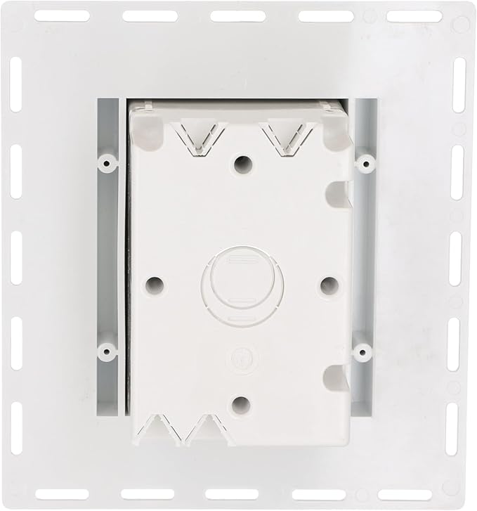 TayMac MR420CW 1-Gang Recessed Enclosure Extra Duty, 6-in-1 Nonmetallic Weatherproof in-Use Cover, Horizontal/Vertical, White | (Pack of 4)