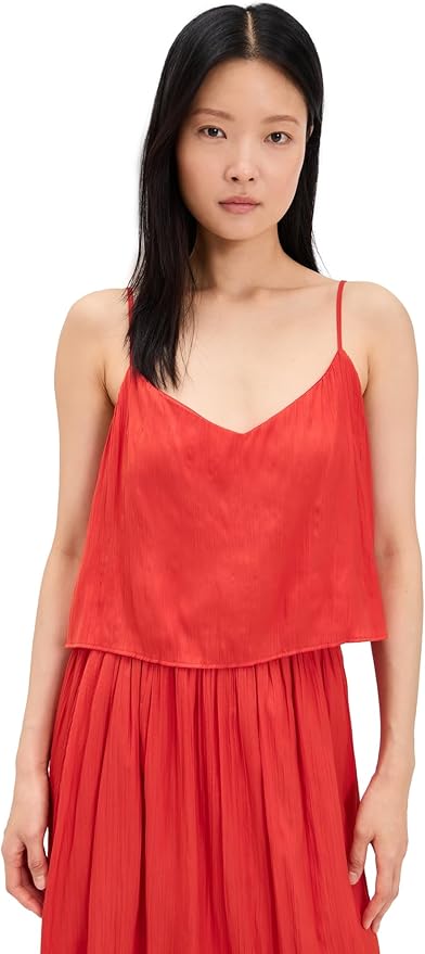Fiore Satin Cropped Tank