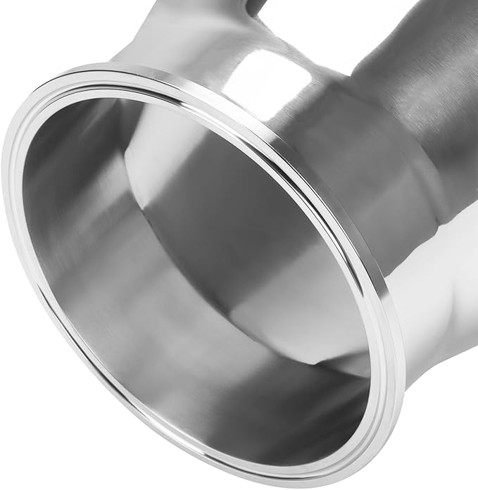 DERNORD Sanitary Fitting Reducer Fitting SUS304 Tri Clamp Ferrule Style 8" Tube OD to 6" Tube OD
