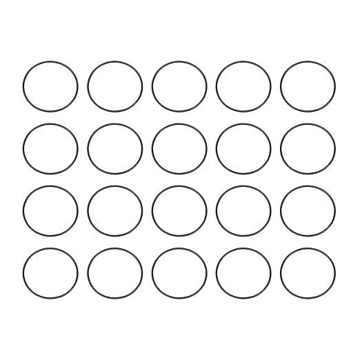 HARFINGTON 20pcs Nitrile Rubber O-Rings 28mm OD 26mm ID 1mm Width Metric Buna-N NBR Sealing Gasket Plumbing Sealing Repair O Rings for Car Auto Vehicle Repair Faucet Air Gas