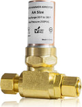 Water Hammer Arrestor,3/8" OD Comp. X 3/8" OD Tee Copper Water Arrestor,for Dishwasher Connection(1PACK,Copper Arrestor)(HAMMER012)