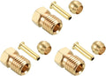 PATIKIL 2.5mm ID 4mm OD Tube Brass Compression Assortment Kit 1 Set, Sleeve Ferrule & Insert & Nut