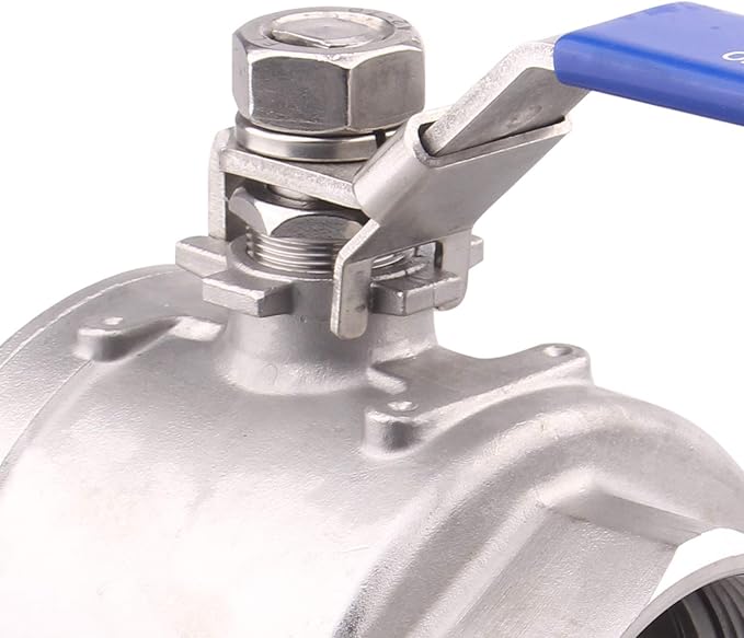 DERNORD Stainless Steel 304 Ball Valve, Full Port Heavy Duty for WOG with Locking Device (3" NPT)