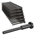 BLIKA 100 Pack 1/8" Black Stainless Steel Invisible Receiver and Swage Stud End for Cable Railing, Deck Stair Threaded End Fitting for Wood & Metal Post, Black Cable Railing Hardware