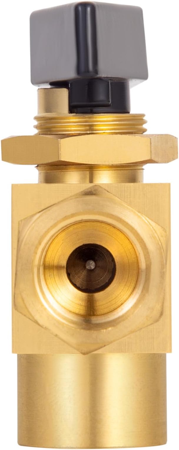 Heavy Duty Brass Instrument Replacement Control Needle Valve 1/4" Npt Female X 1/4" Npt Female