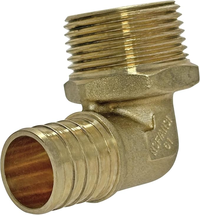 XFITTING Barb Crimp Pex Elbow - 1 Inch Male Threaded and Male Elbow