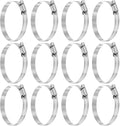HARFINGTON 12 Pcs Hose Clamp 2-9/16"-3-1/2" (65-89mm) 304 Stainless Steel Adjustable Worm Gear Hose Clamp with Phillips Screw Assortment Kit for Fuel Line Pipe Plumbing Automotive Tube