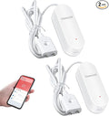 UseeLink WiFi Water Sensor, Smart Water Leak Detector, 100dB Adjustable Alerts & App Smart Push, IP67 Waterproof, Wireless Detector for Kitchen, Bathroom, Basement, No Hub Required