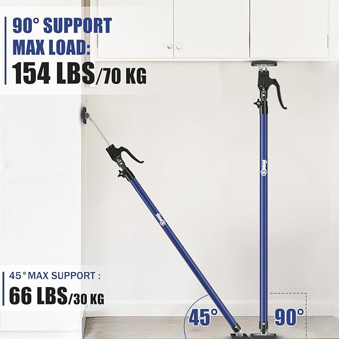 XINQIAO Cabinet Jacks for Installing Cabinets, Heavy Duty Third Hand Tools Adjustable Support Pole from 23.6 in to 45.3 in, 1 PC