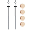 Shimeyao 2 Set Wood Newel Mounting Kit Newel Post Fastener Installation Kit for Residential and Commercial Installation, Anchors Post Directly to Wood or Concrete Floor