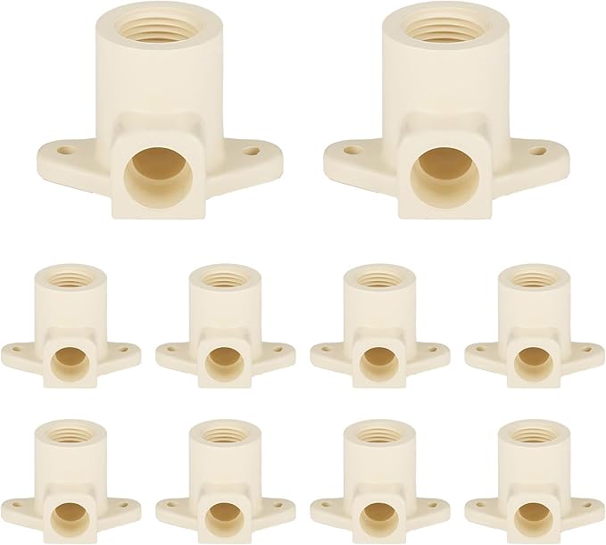 (Pack of 10) EFIELD 1/2"Slip x 1/2"Female Thread CPVC-CTS 90-Degree Wing Elbow (With Drop Ear),(CPVC045-10)