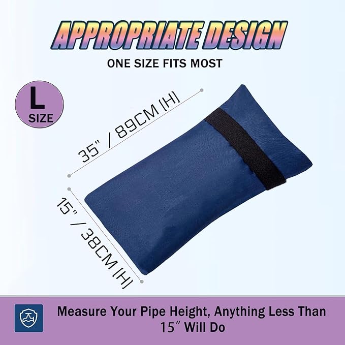 Outdoor Faucet Covers for Winter, 15" W x 35" H Outside Yard Hydrant Protector Socks Winter, Insulated Hose Bib Protector Cover, Spigot Pipe Cover Freeze Protection