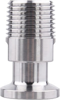 DERNORD 1/2" Tri clamp Adapter to 1/2 inch MNPT Thread Ferrule Sanitary Pipe Fitting