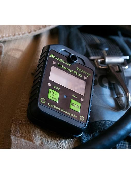 Industrial CO Carbon Monoxide Monitor with Visual, Audible and Vibrating Alerts, Waterproof