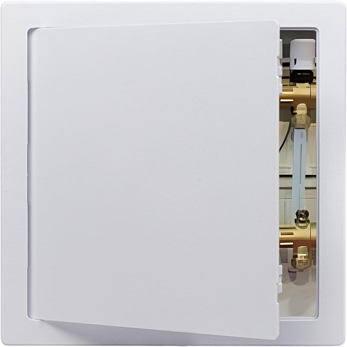 Donext Access Plumbing Panel for Drywall Ceiling, 14x14 in Plastic Access Door, Wall Hole Cover Plate for Plumbing & Electrical & Wiring, White
