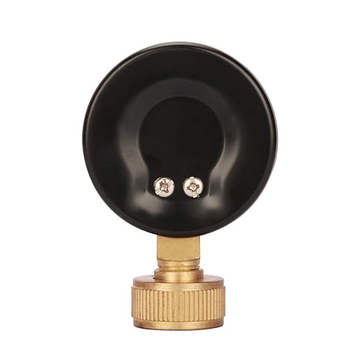 MEASUREMAN 2-1/2" Water Pressure Test Gauge, 3/4" Female Hose Thread, 0-200 psi/kpa with Maximum Pressure Memory
