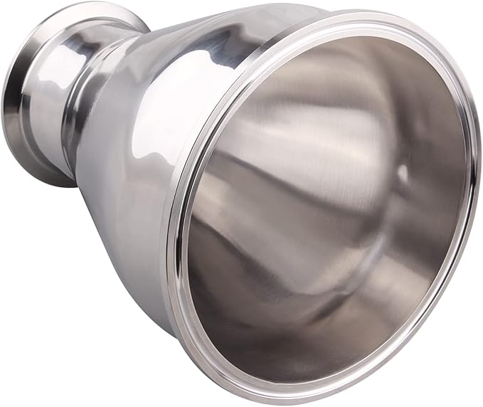 DERNORD Sanitary Fitting Reducer Fitting SUS304 Tri Clamp Ferrule Style 6" Tube OD to 3" Tube OD