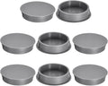 uxcell 8Pcs 40mm(1-9/16") Nylon Hole Plugs, Flush Type Panel Round Snap in Fastener Knockout Locking Plugs for Furniture Insert End Caps Panels, Gray