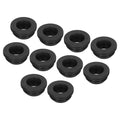 MECCANIXITY 20Pcs Snap Rubber Grommet Plug Mount Dia 11.5mm ID 8.5mm Narrow Groove Width 2mm Seal Anti-Scratch for Electrical Box Cable Pipes Black