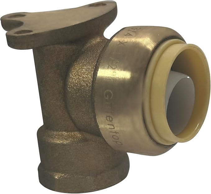 XFITTING Push Fit 3/4 Inch x 1/2 Inch Female NPT Elbow with Drop Ear, 2 Pieces