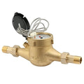 Watflow DN20 Water Meter 3/4" NPT,AWWA C708 Certification Gallon Water Flow Meter with Pulse Output, Cold Water Meter for Garden/Home/Apartment, Horizontal Install.