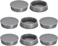 uxcell 8Pcs 38mm(1-1/2") Nylon Hole Plugs, Flush Type Panel Round Snap in Fastener Knockout Locking Plugs for Furniture Insert End Caps Panels, Gray