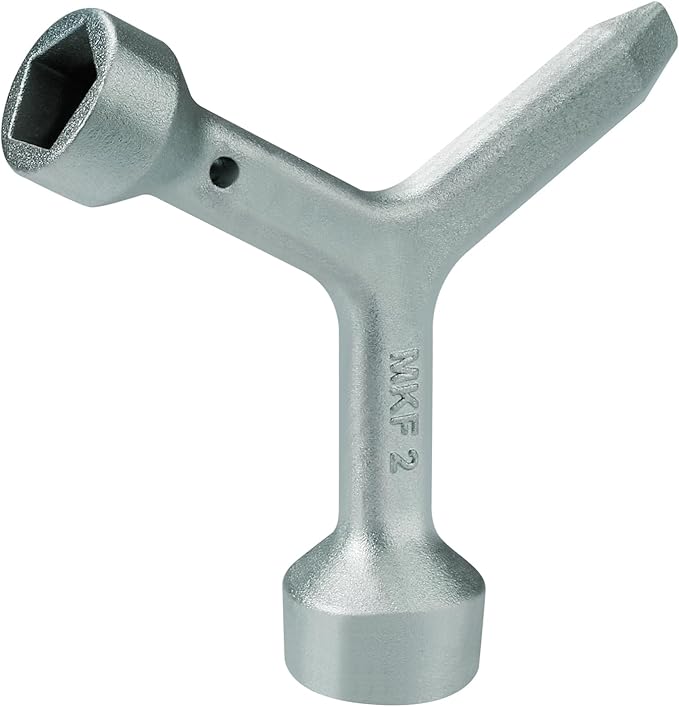 MKF2 Meter Curb Box Key triangle curb box wrench,Electric Box Key Water Meter Key for meter pit lids and meter box lids and curb box