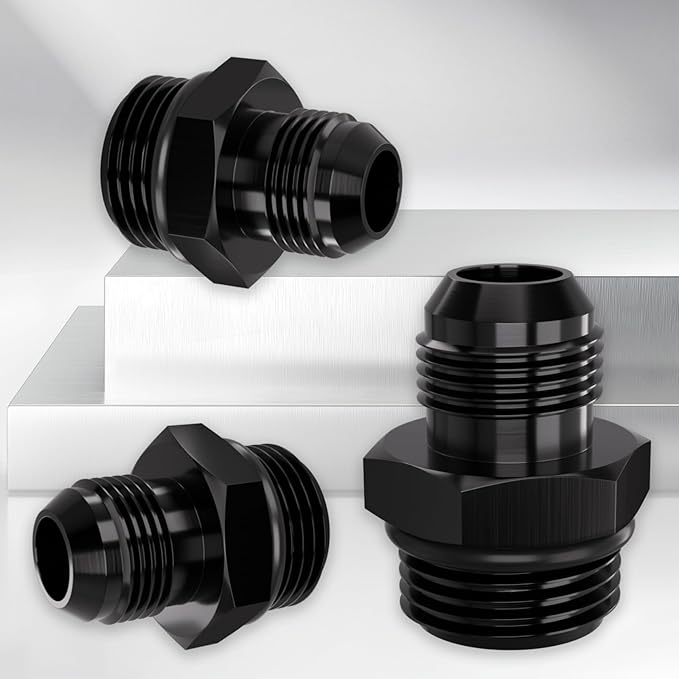 12AN Flare to AN10 ORB Male O-Ring Fitting Adapter (2PCS)