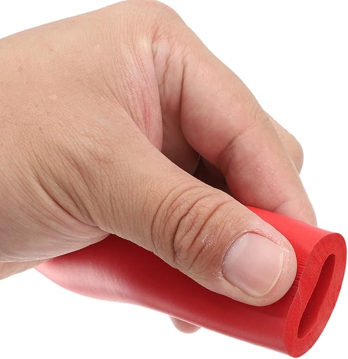 uxcell Foam Tubing for Handle Grip Support, Pipe Insulation Outside Pipe Lagging, 18mm ID 28mm(1 1/8") OD 1m Red