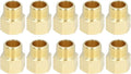 Brass Pipe Fittings 1/2in NPT Male to Female Extension Adapter Durable Solid Brass Plumbing Connectors for Shower Head Tub Spout Plumbing Line 10Pcs