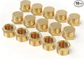 GASHER 1/2"NPT Brass Pipe Cap, NPT Female Thread Socket Pipe End Cap Plugs Fitting 10PCS