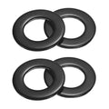 4-Pack M27 Flat Washers, Metric 50mm OD 4mm Thick 304 Stainless Steel Washers for Bolts Screws Nuts for Automotive/Machinery/Furniture, Flat Metal Washers [Black Galvanized]