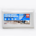 White Crawl Space Vapor Barrier, 10 Mil Vapor Barrier, 12' x 12', Heavy Duty Polyethylene Film, Thick Plastic Sheeting, Plastic Drop Cloth Covering for Crawlspace, Basement, White