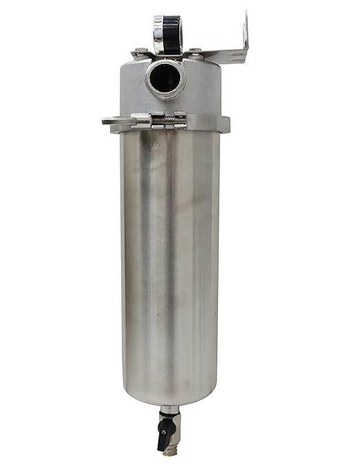 TECHTONGDA Whole House Sediment Water Filter Strainer Reusable 304 Stainless Steel with 40μm Filter Screen 8000L/H