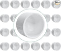 LESSO 0.5 inch PVC Pipe End Cap | 24 PackSchedule 40 Industrial Pipe Fittings 1/2" PVC Pipe External Plug Adapter for Build Furniture DIY Garden Shelf, White