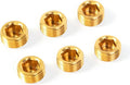 ChillWaves Brass Pipe Fitting, Internal Hex Head Socket Pipe Plug Fitting，3/4" NPT Male，Thread Adapter(6-PACK)