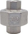 AF Hydro Stainless Steel SS316 Union Pipe Fitting, 1 1/4''NPT Female Thread, Pressure Rating up to 150 PSI, Class 150 Connector Adapter