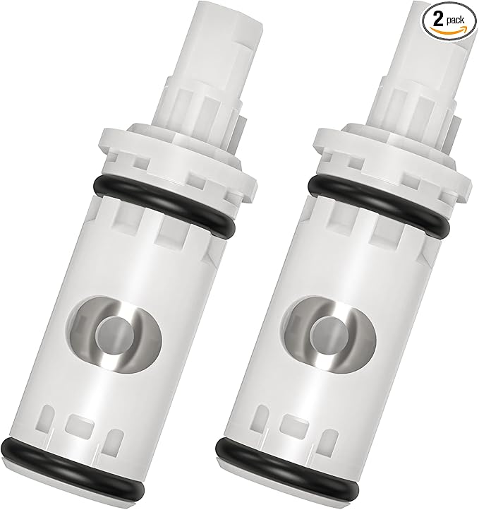 1224 1224b Faucet Cartridge Replacement Kit 2Pcs, Compatible with Most Dual-Handle Moen Faucets and Bathtub/Shower Combinations