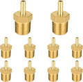 (Pack of 10) EFIELD Brass Hose Barb Fitting Adapter, 1/8" Barb x 1/4" NPT Male Pipe Fitting,(BARB002)