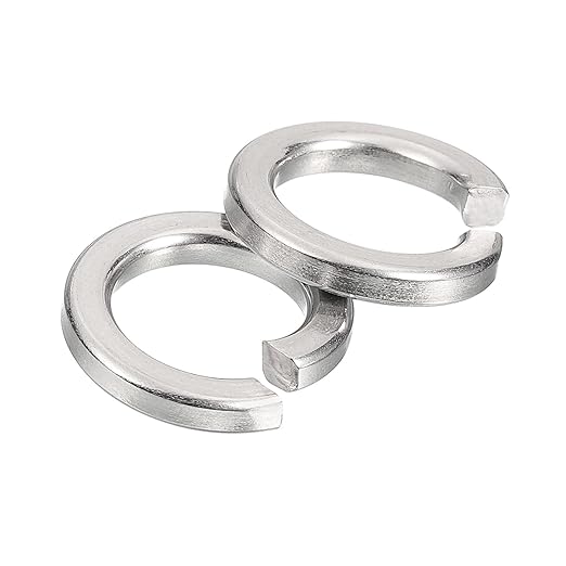 uxcell 30 Pcs Spring Lock Washer, M12 Split Lock Washer Assortment 316 Stainless Steel Lock Washers for Screws Bolts Nuts, Silver